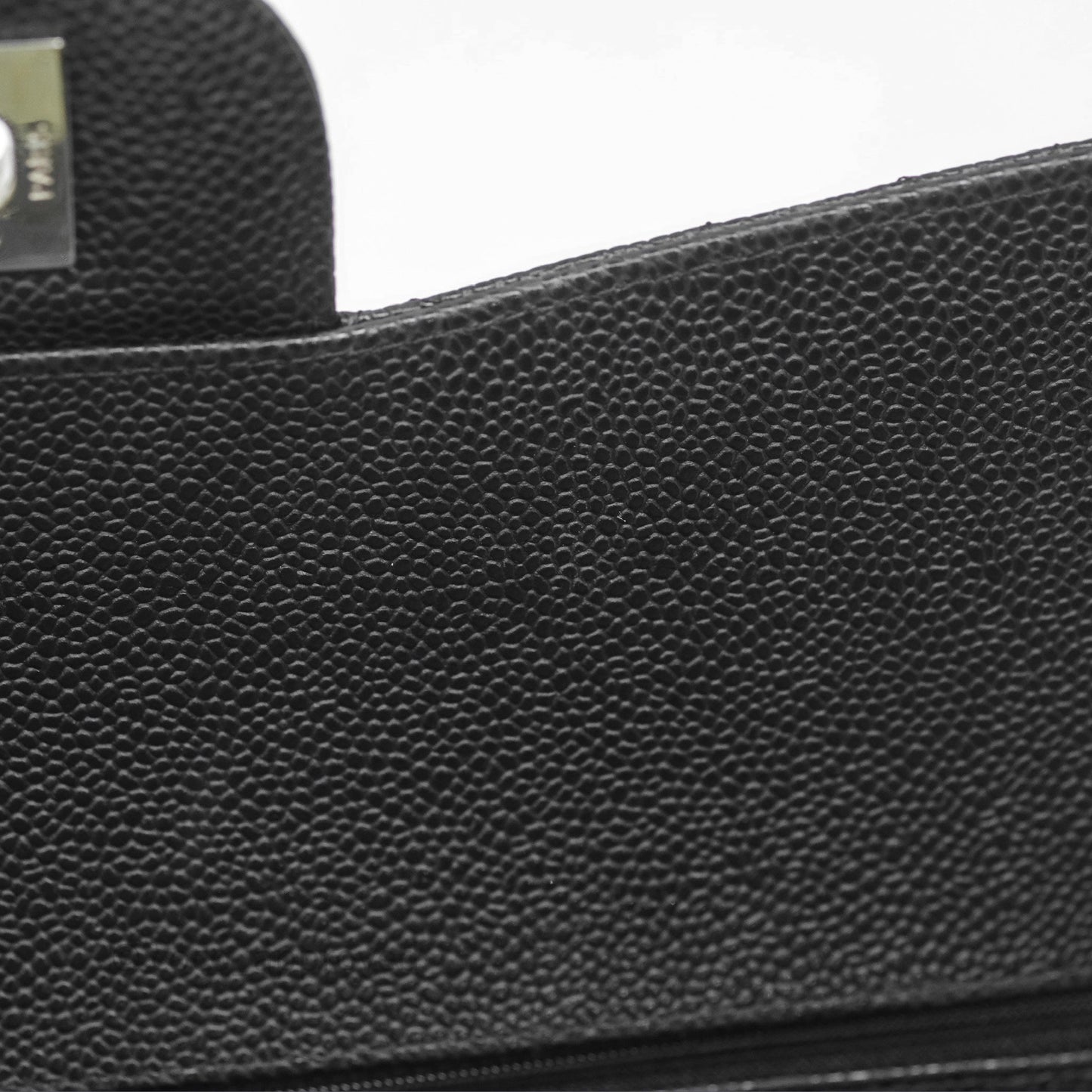 Chanel Jumbo Double Flap Black Caviar Silver Hardware⁣⁣