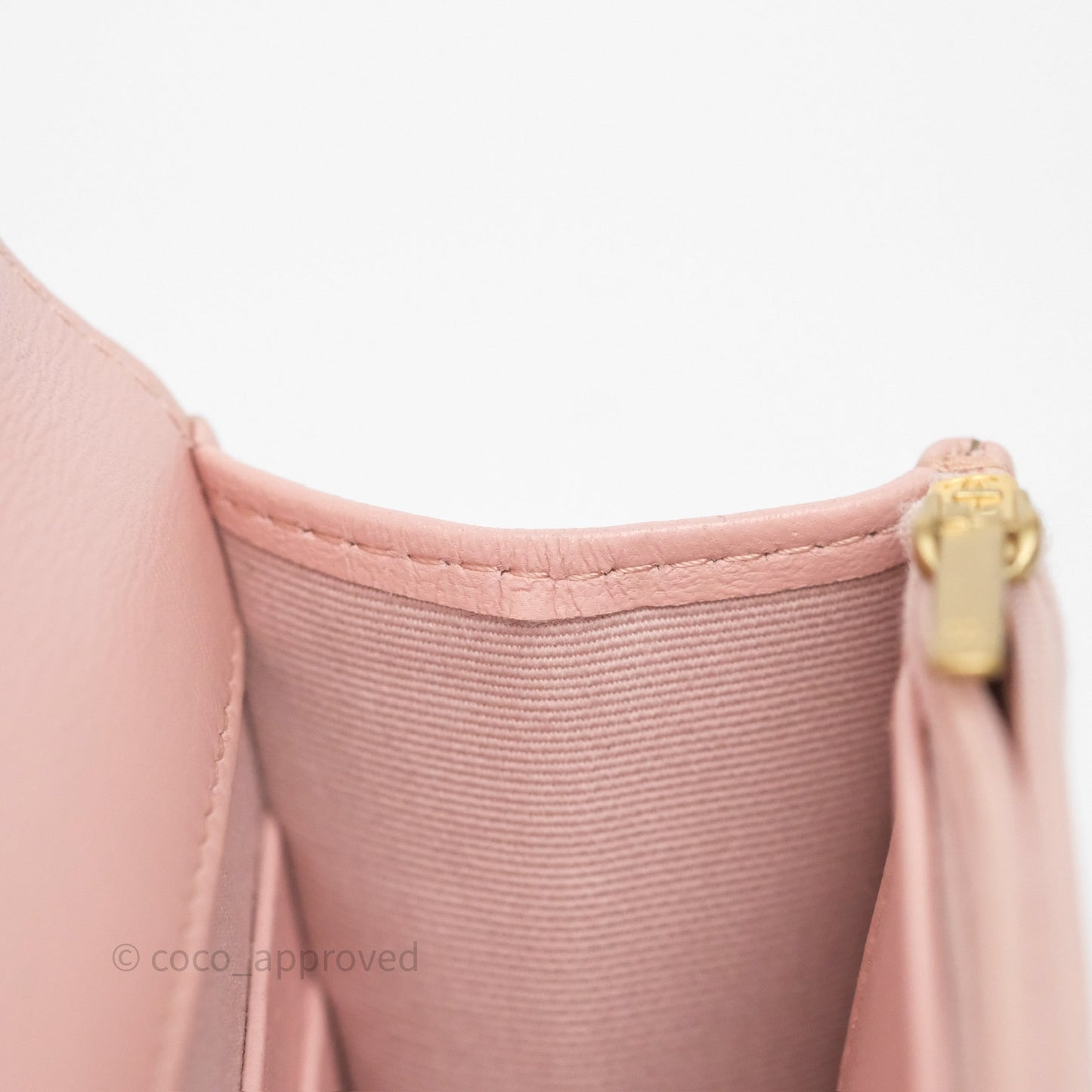 Chanel Camellia Crush Wallet on Chain WOC Pink Lambskin Aged Gold Hardware