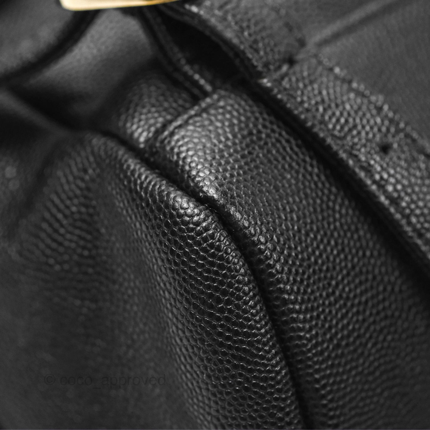 Chanel Quilted Business Affinity Backpack Black Caviar Gold Hardware