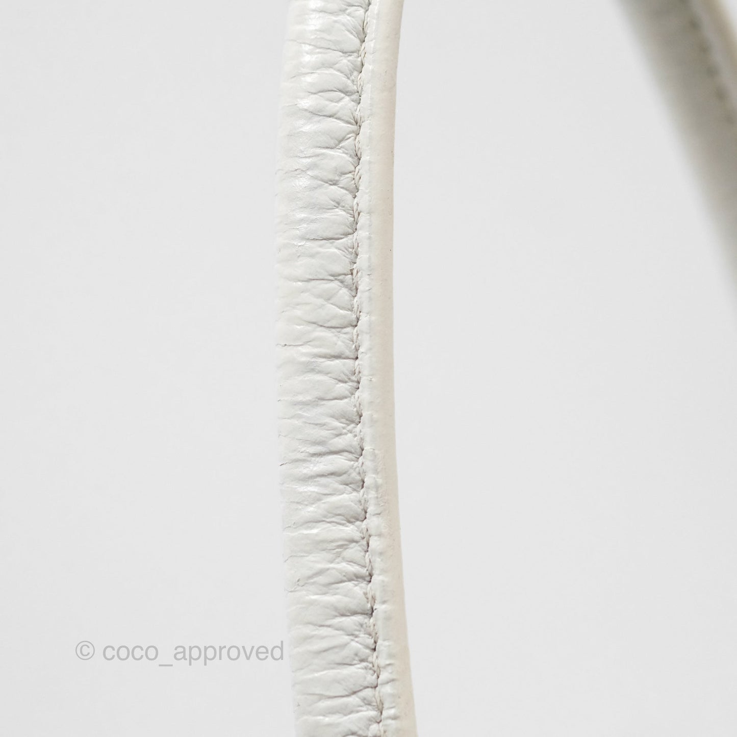 Hermès Lindy 30 White Clemence Palladium Hardware