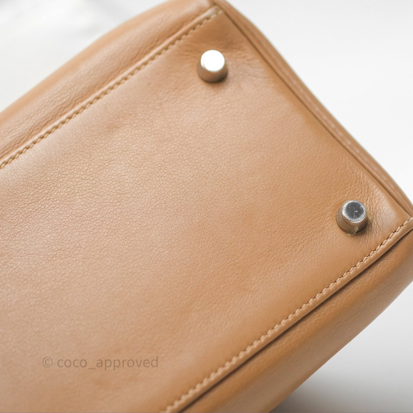 Hermès Kelly 35 Retourne Chai 0M Evercolor Palladium Hardware