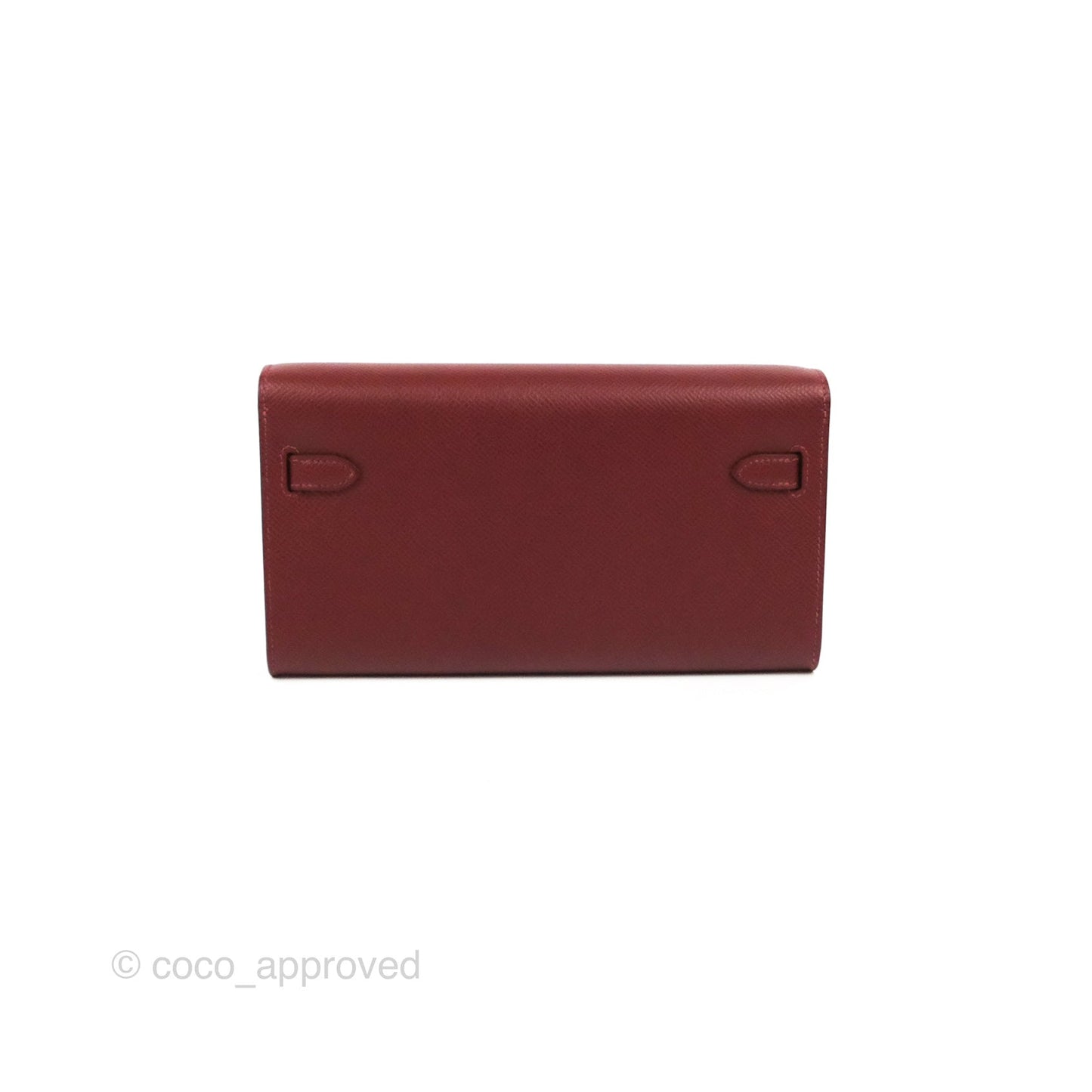Hermès Kelly To Go Wallet Rouge H/ Brick Epsom Gold Hardware