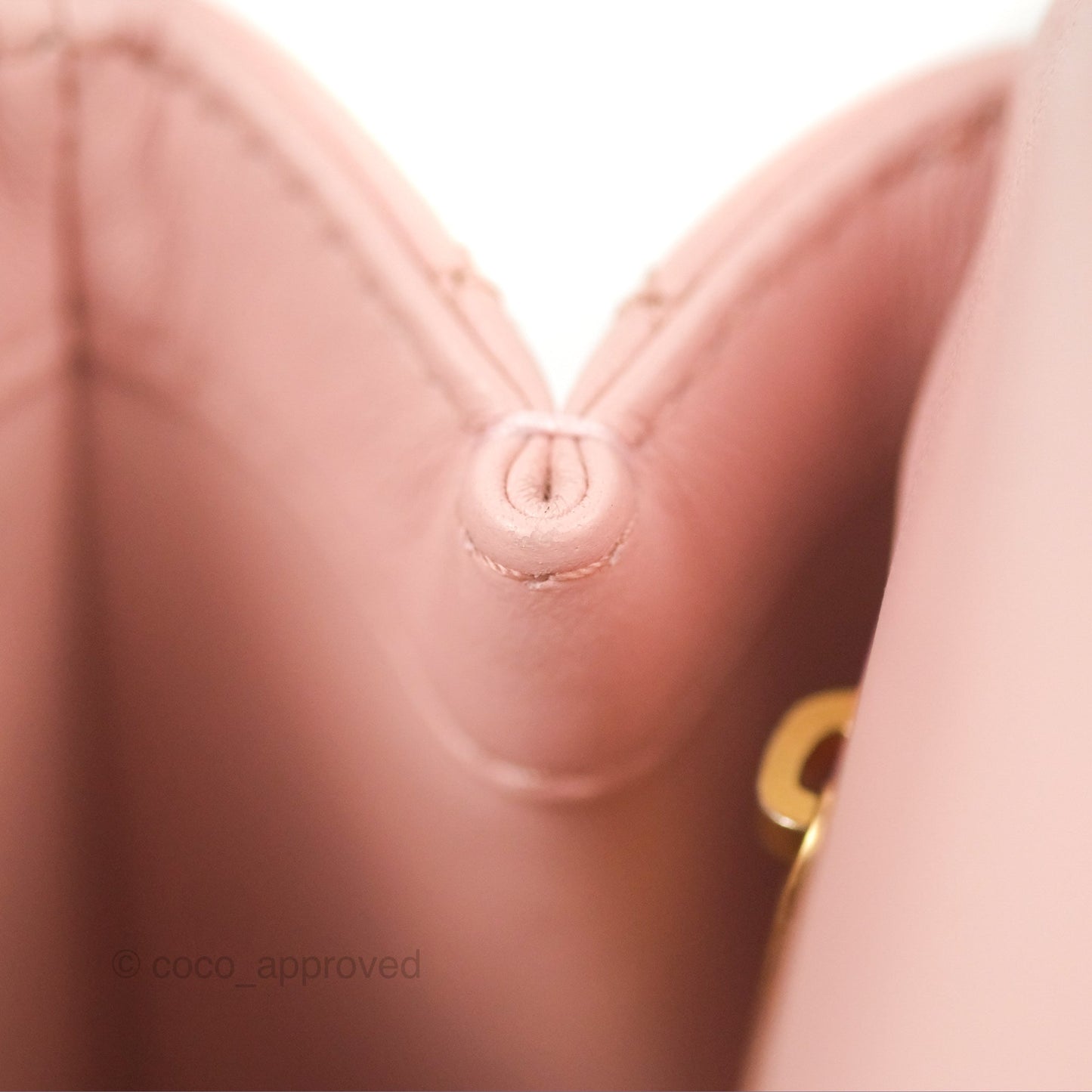 Chanel Quilted Mini Square Flap with Camellia Adjustable Chain Pink Clair Lambskin 23S