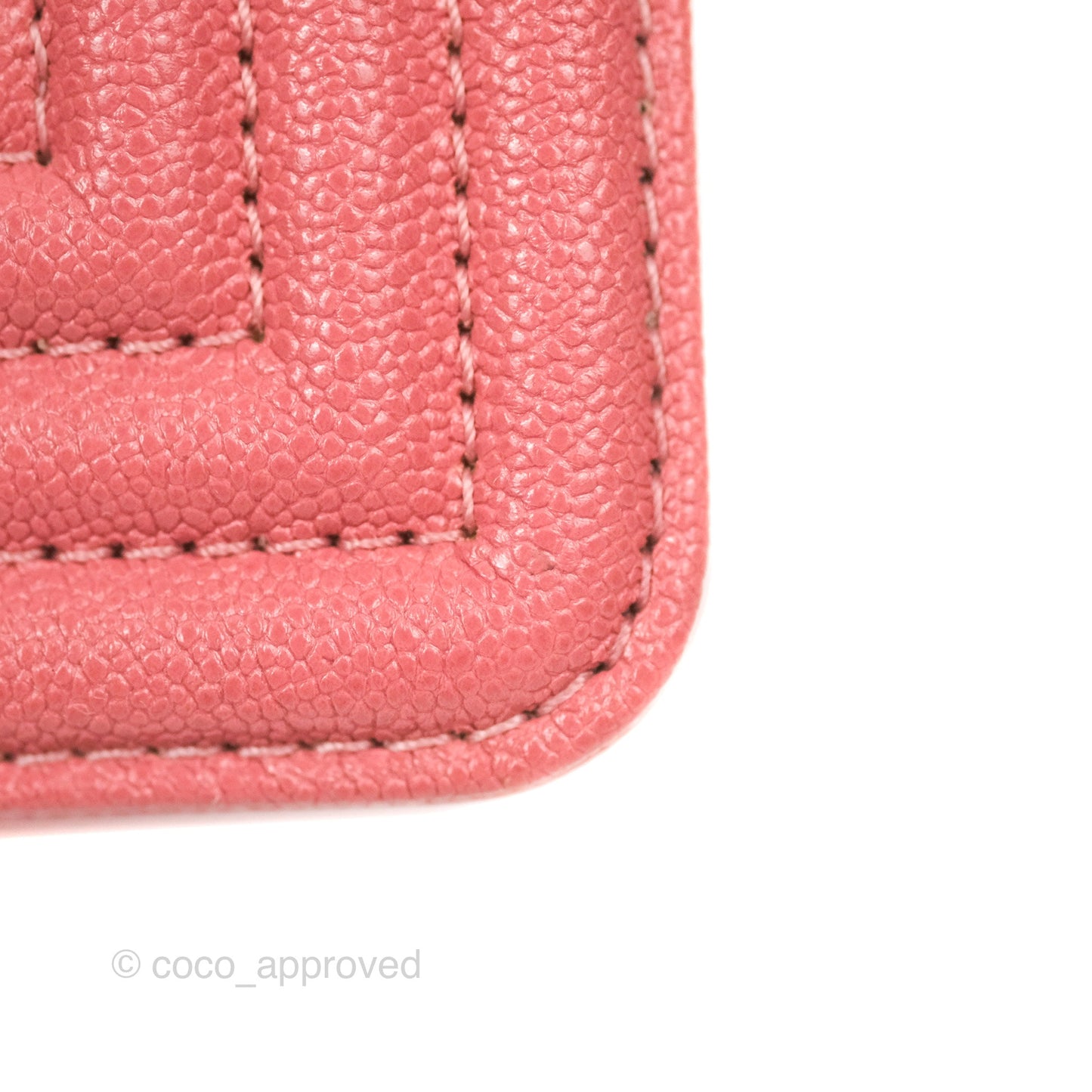 Chanel Small Chevron Boy Pink Caviar Gold Hardware