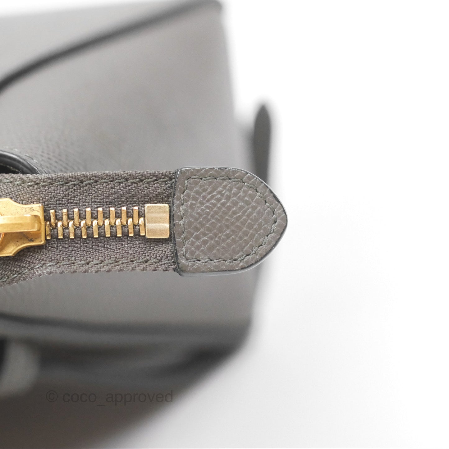 Celine Pico Belt Bag Grey Grained Calfskin Gold Hardware