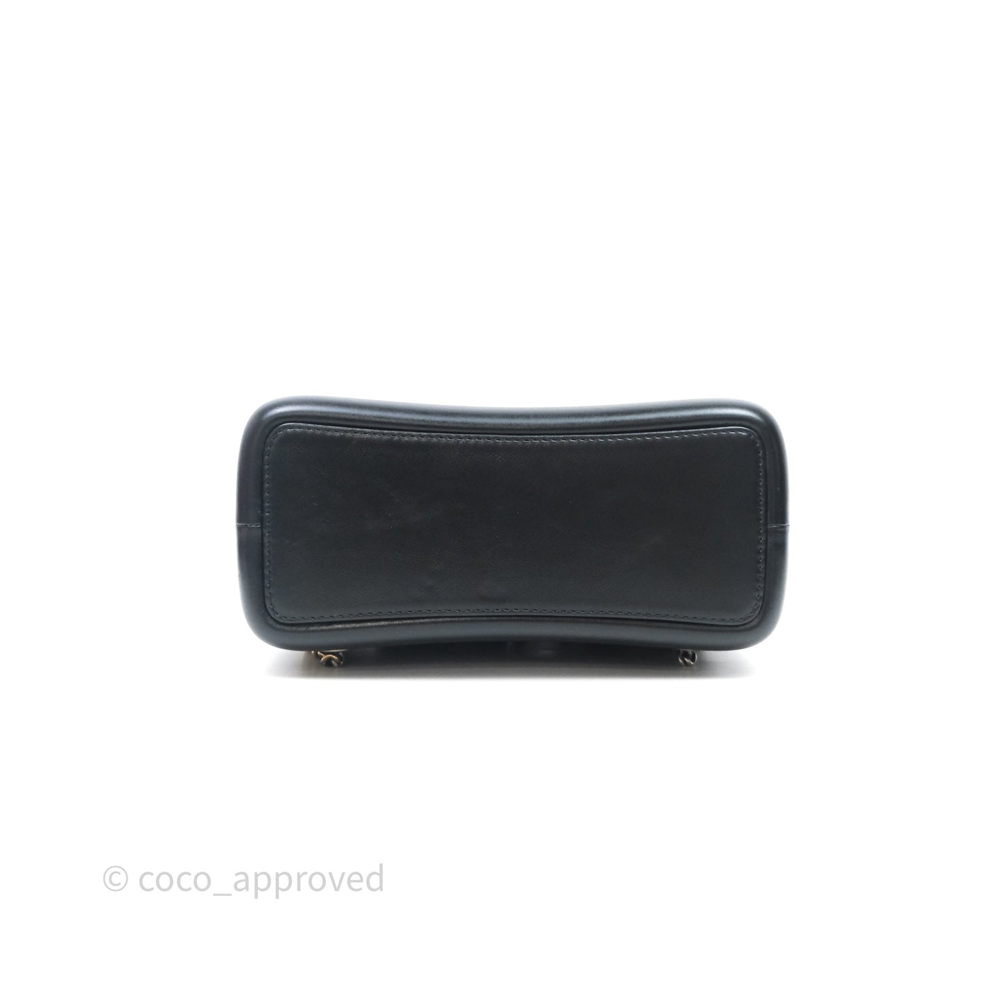 Chanel Small Gabrielle Backpack Quilted Navy Black Aged Calfskin