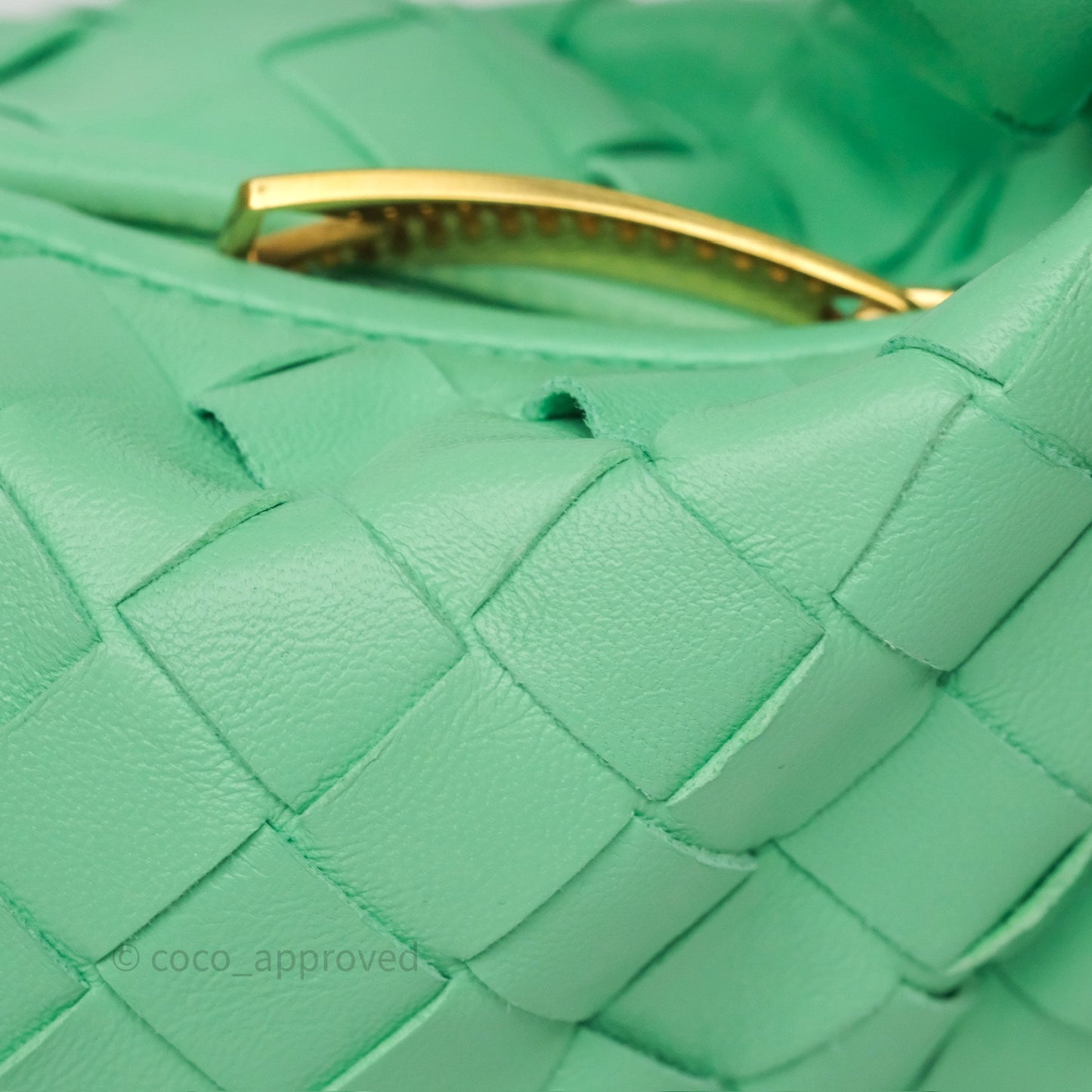 Bottega Veneta Mini Jodie Bag Green Intrecciato Lambskin