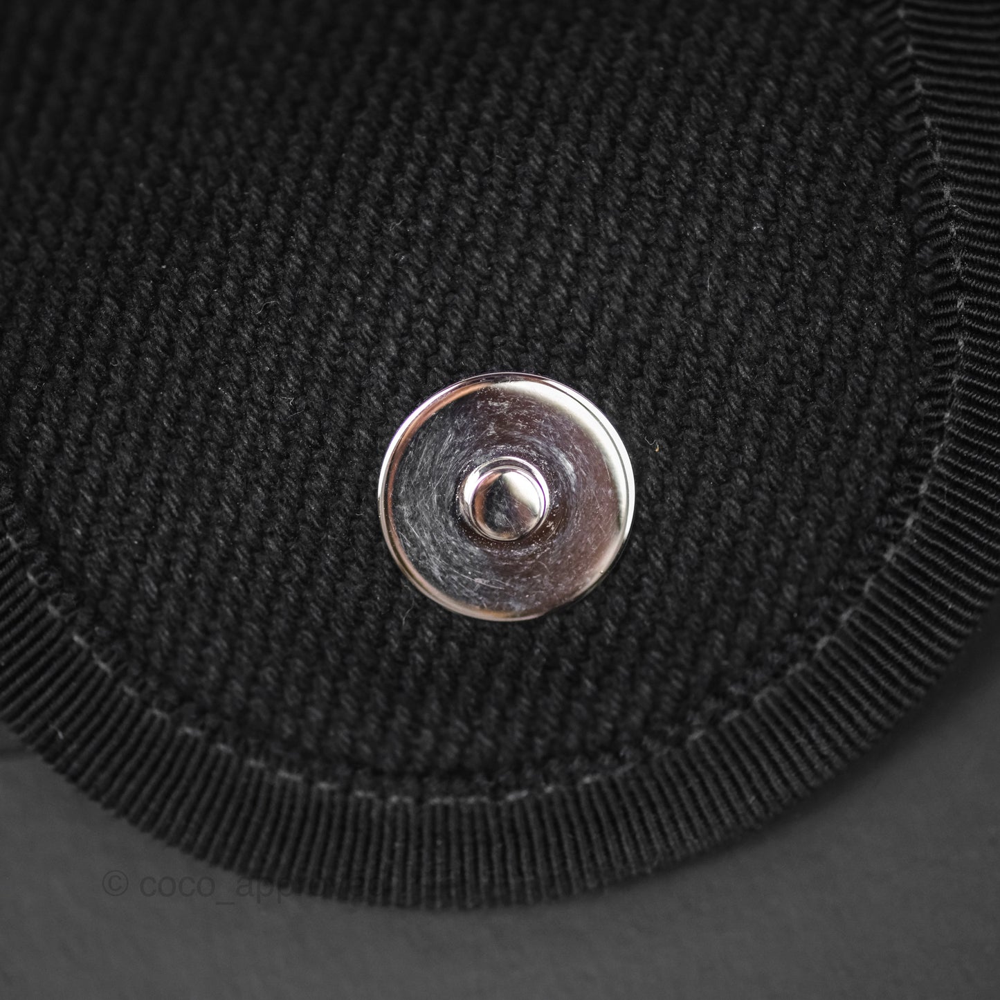 Chanel Medium Deauville Black Canvas Imitation Pearl