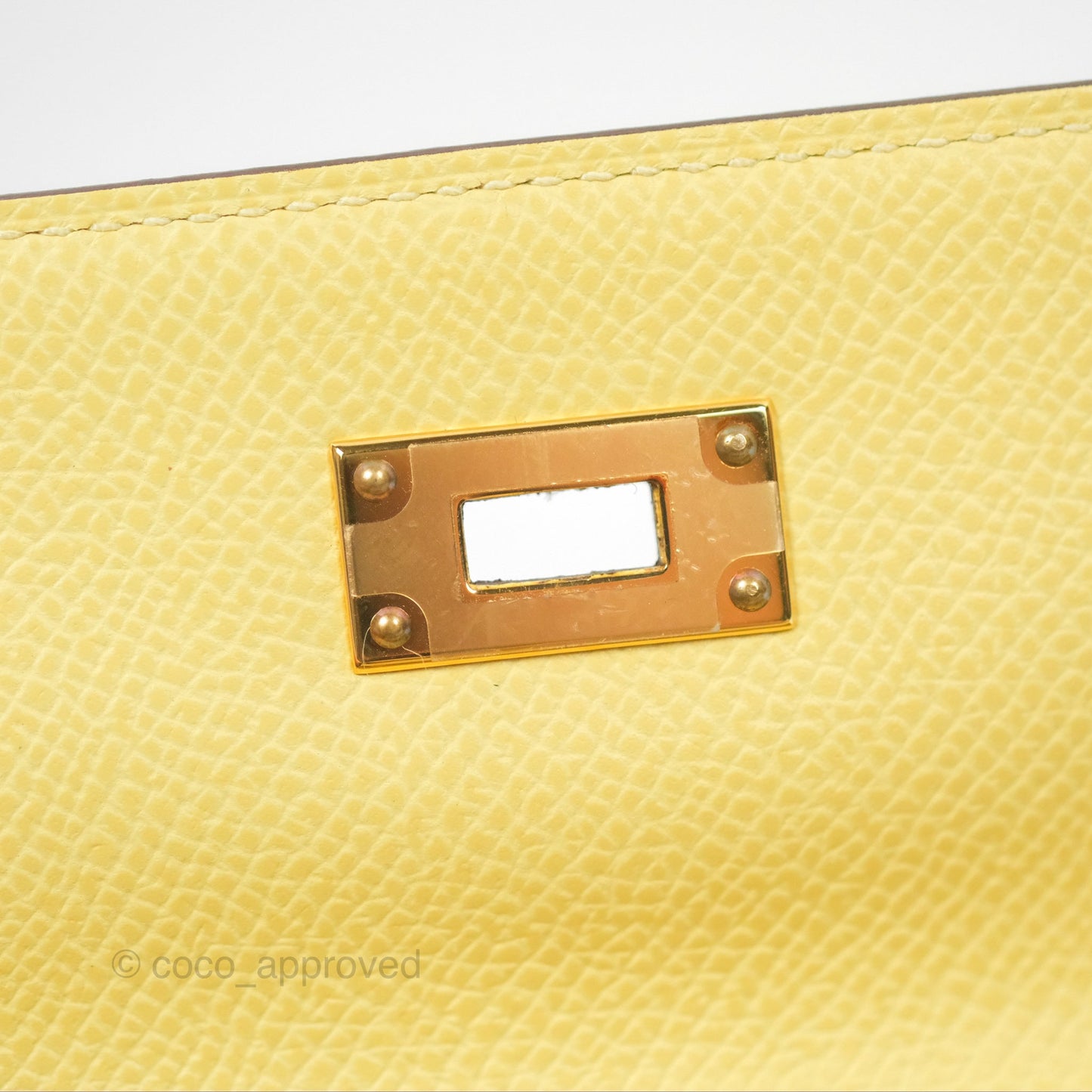 Hermès Kelly To Go Wallet Nata / Jaune Poussin Epsom Gold Hardware