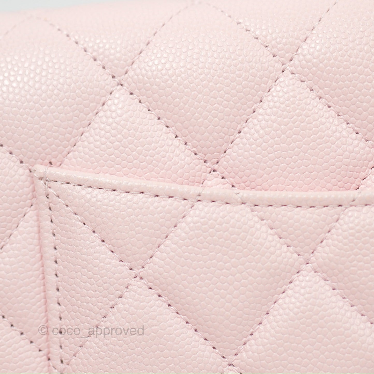 Chanel Quilted Classic Wallet On Chain WOC Pink Caviar Gold Hardware
