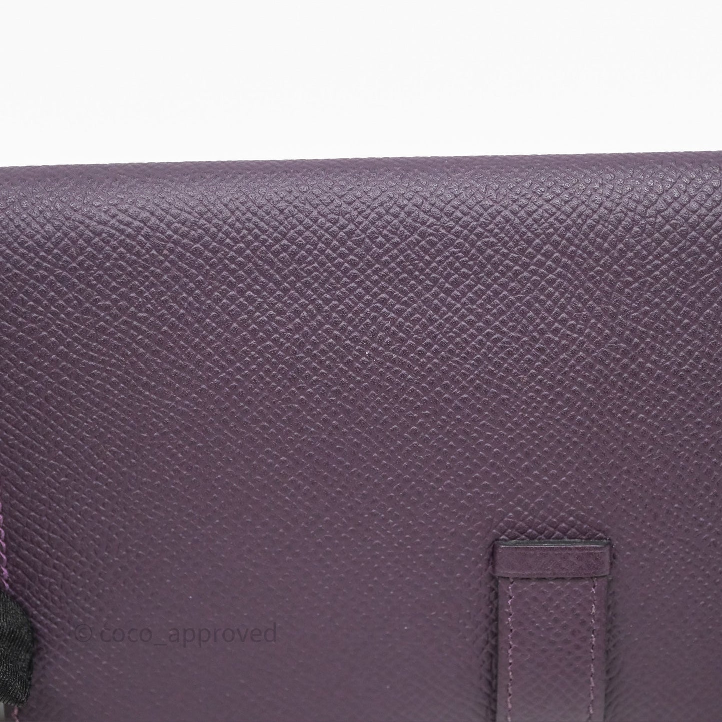 Hermès Bearn Soufflet Wallet Raisin 59 Epsom Gold Hardware