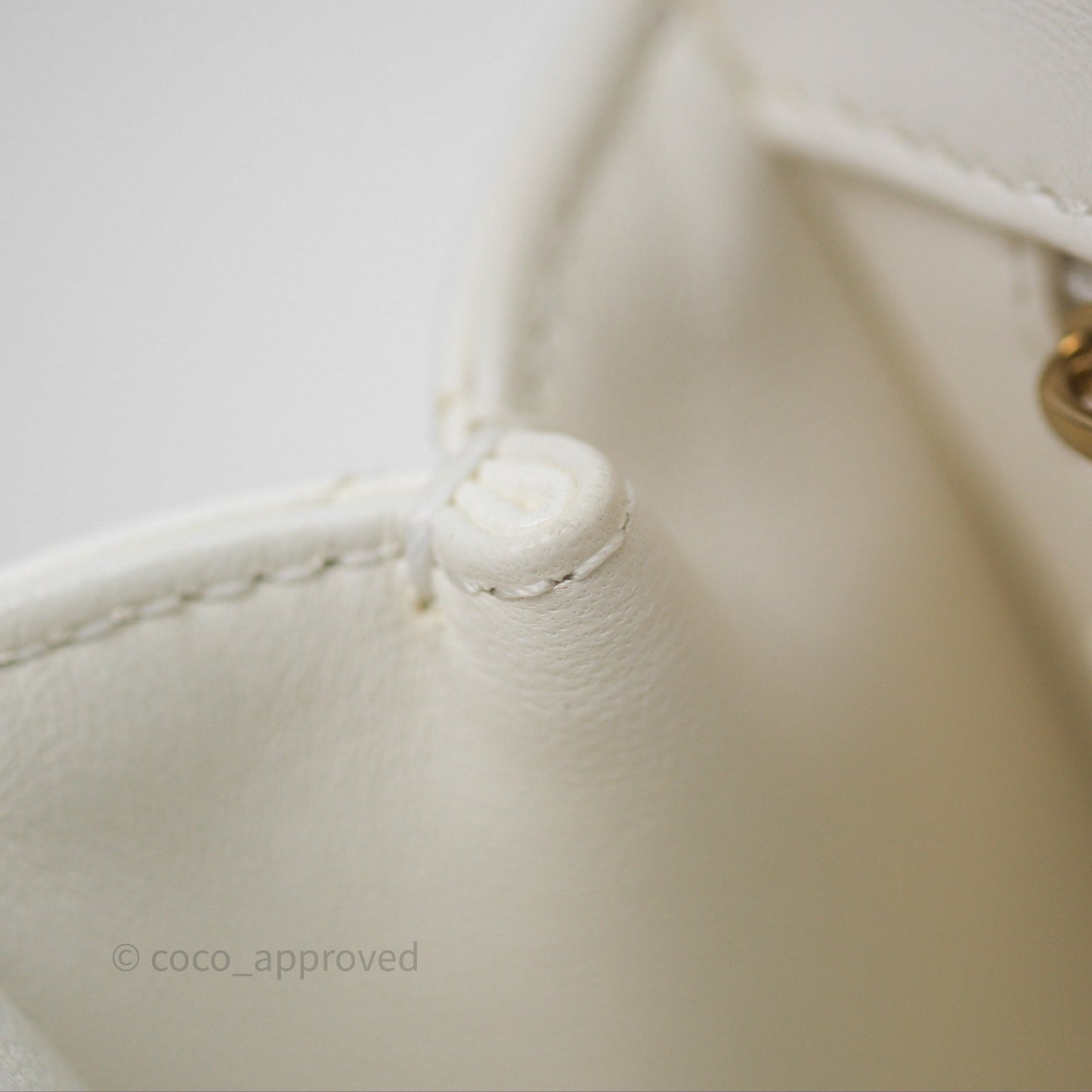 Chanel Crystals Top Handle Mini Rectangular Flap Bag White Lambskin Gold Hardware