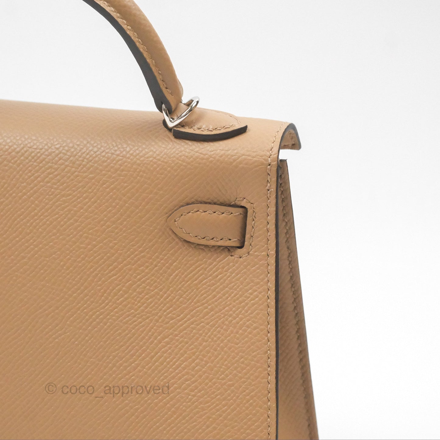 Hermès Mini Kelly II Chai 0M Epsom Palladium Hardware