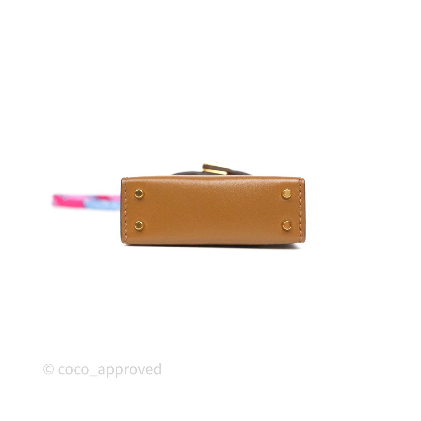 Hermes Mini Kelly Twilly Bag Charm Alezan 3G Tadelakt