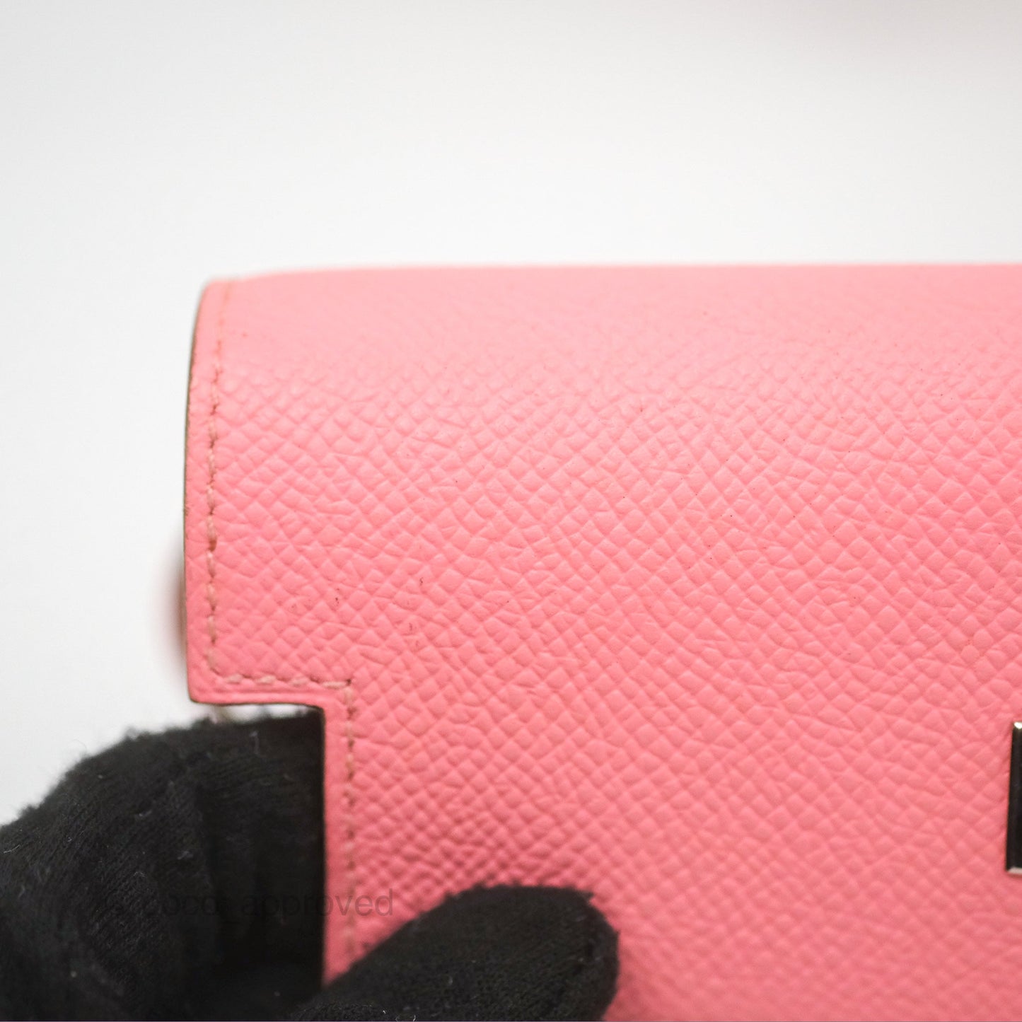 Hermès Small Kelly Wallet Rose Confetti Epsom Palladium Hardware