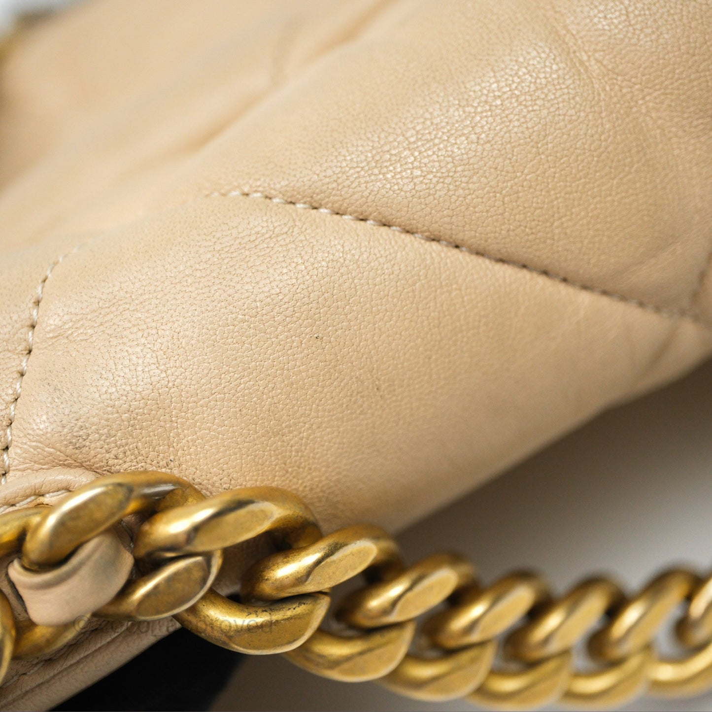 Chanel 19 Small Beige Mixed Hardware