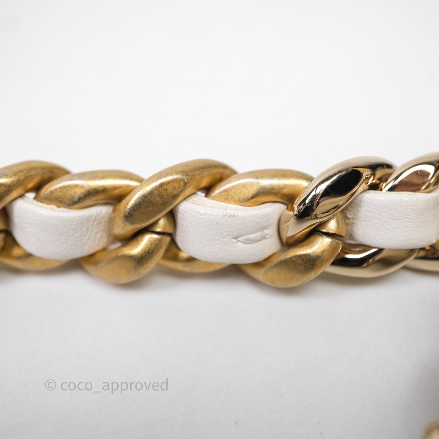 Chanel 19 Medium White Mixed Hardware