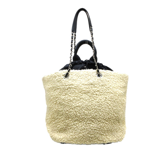 Luxury Chanel Large Coco Neige Shopping Tote Satchel