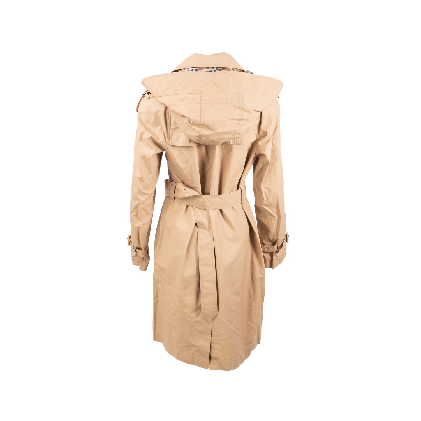 Burberry Size UK 10 Amberford Double-breasted Trench Coat Cotton Beige