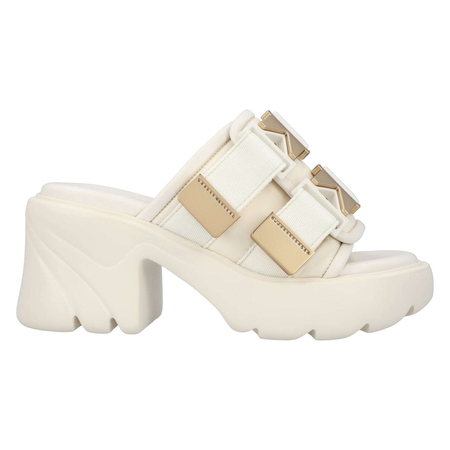 Luxury Bottega Veneta Flash Mule white