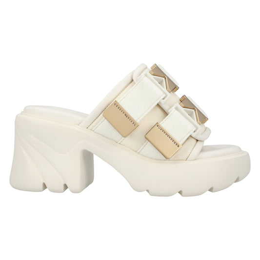 Luxury Bottega Veneta Flash Mule white