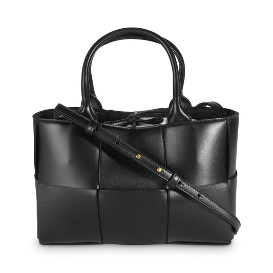 Luxury Bottega Veneta Black Intrecciato Nappa Mini Arco Tote
