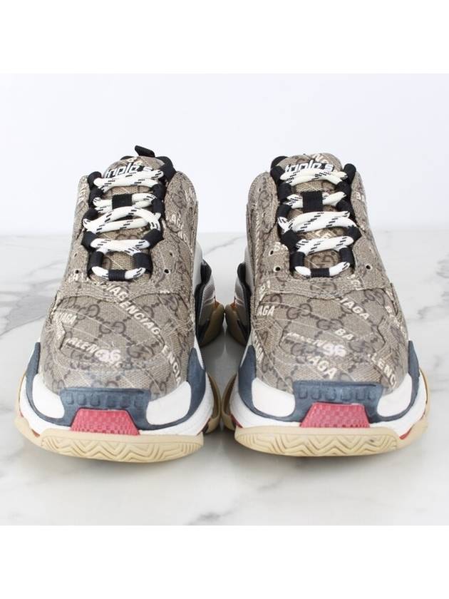 Balenciaga Luxury Gucci Trending 2025 Hacker Ebony Triple S Sneakers 36 230