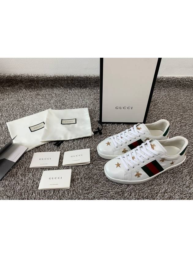 Luxury Gucci Trending 2025 Ace bee star embroidery sneakers 8 5 275