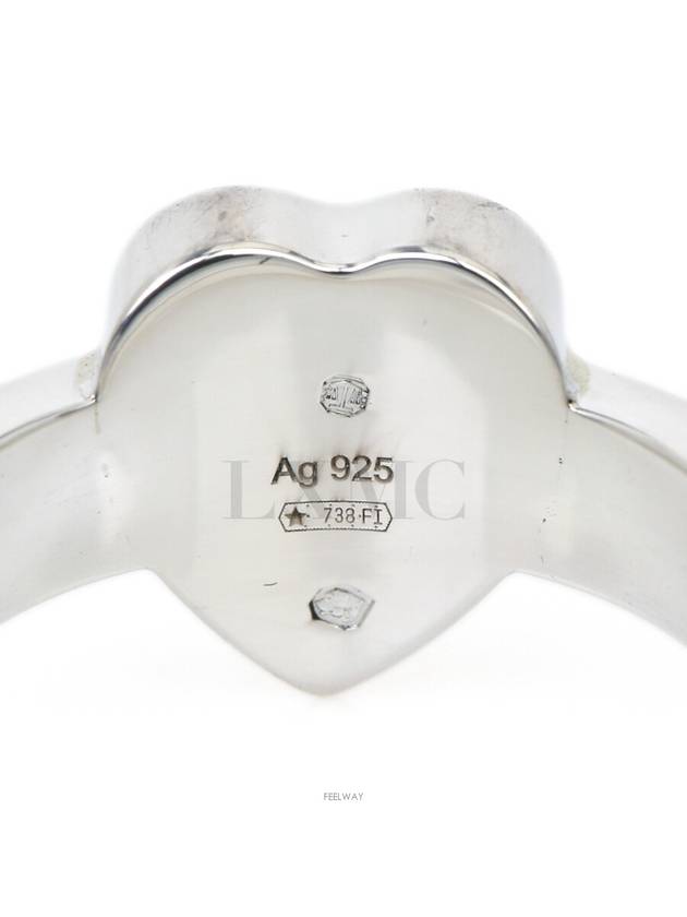 Luxury Gucci Trending 2025 Trademark Silver Heart Ring No 8 223867