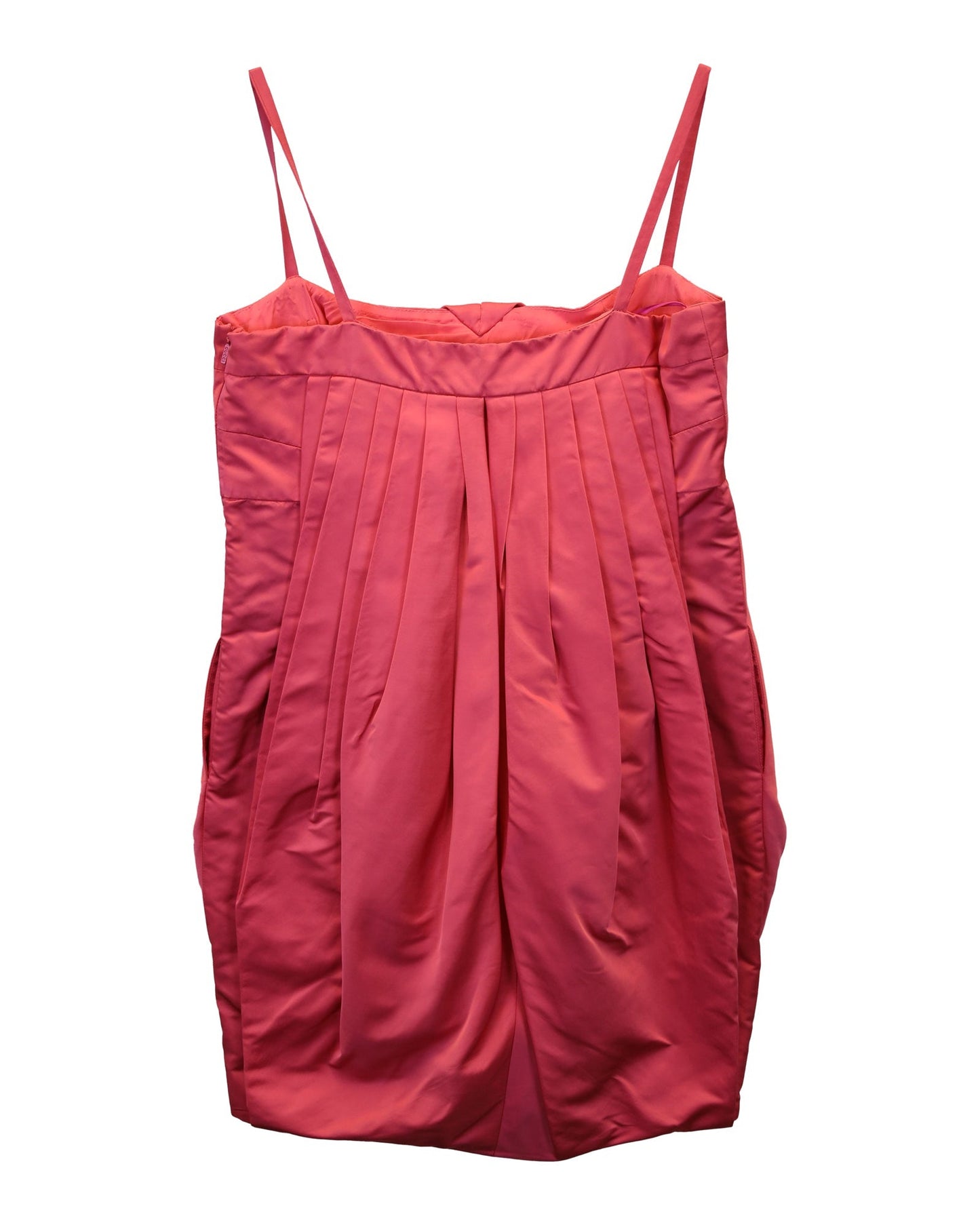 Luxury Gucci Trending 2025 Pleated Mini Dress in Pink Polyester