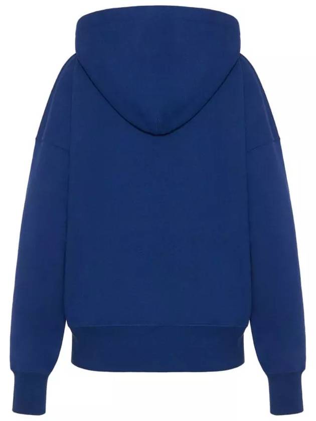 Luxury Saint Laurent Women's Logo Hoodie Blue