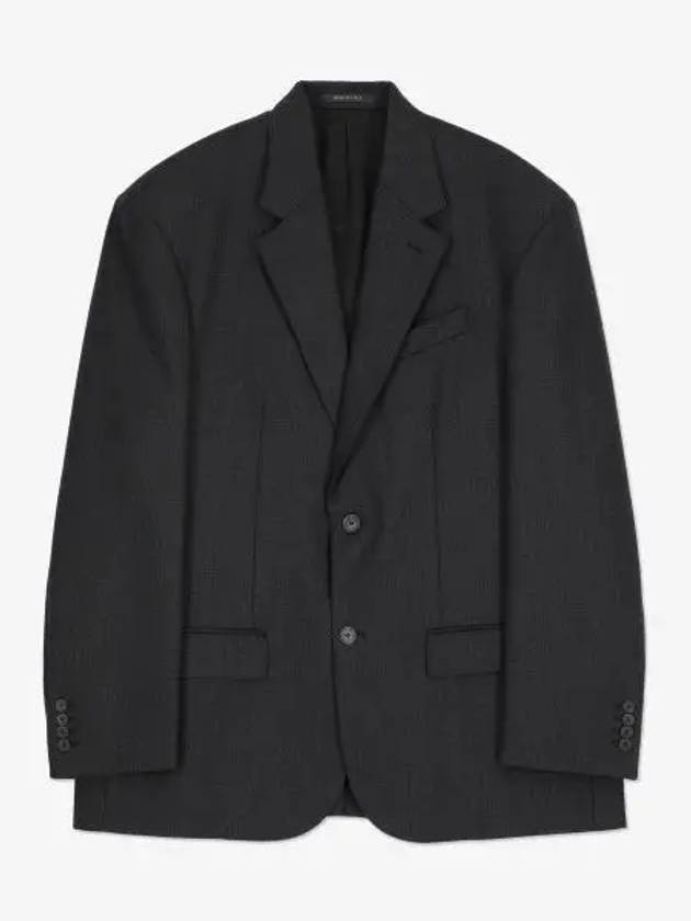Luxury Balenciaga Pinstripe Wool Blazer Jacket Black
