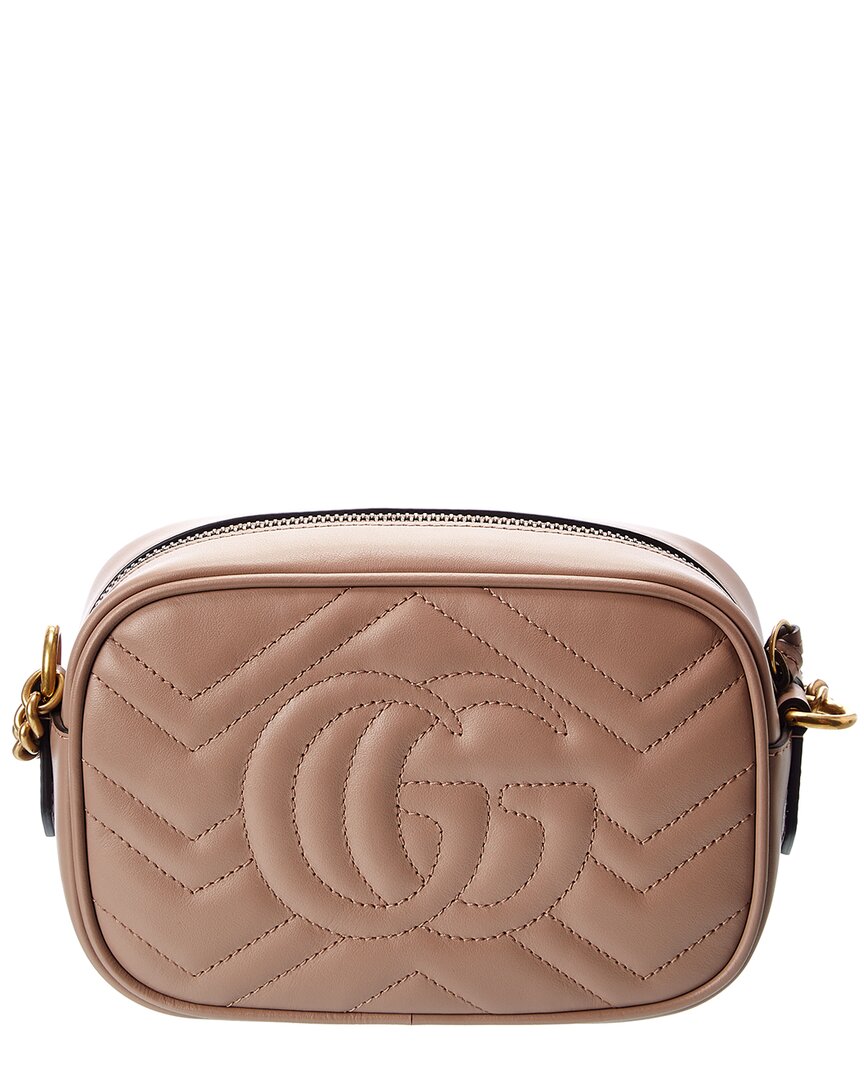 Luxury Gucci Trending 2025 GG Marmont Mini Matelasse Leather Crossbody Camera Bag