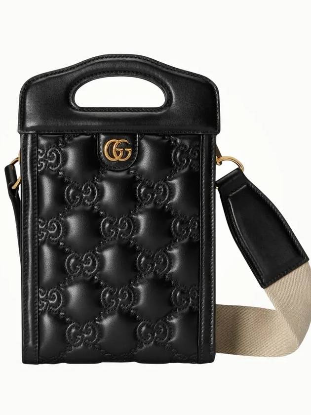 Luxury Gucci Trending 2025 GG Matelasse Mini Bag Black