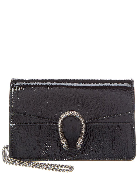 Luxury Gucci Trending 2025 Dionysus Patent Super Mini Bag