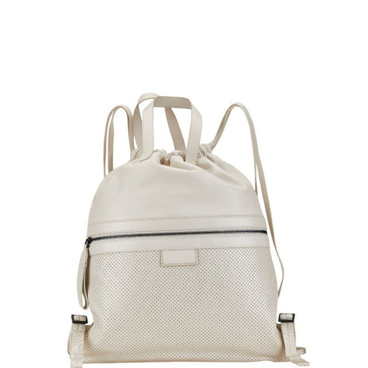 Luxury Bottega Veneta ivory  Leather Backpack ()