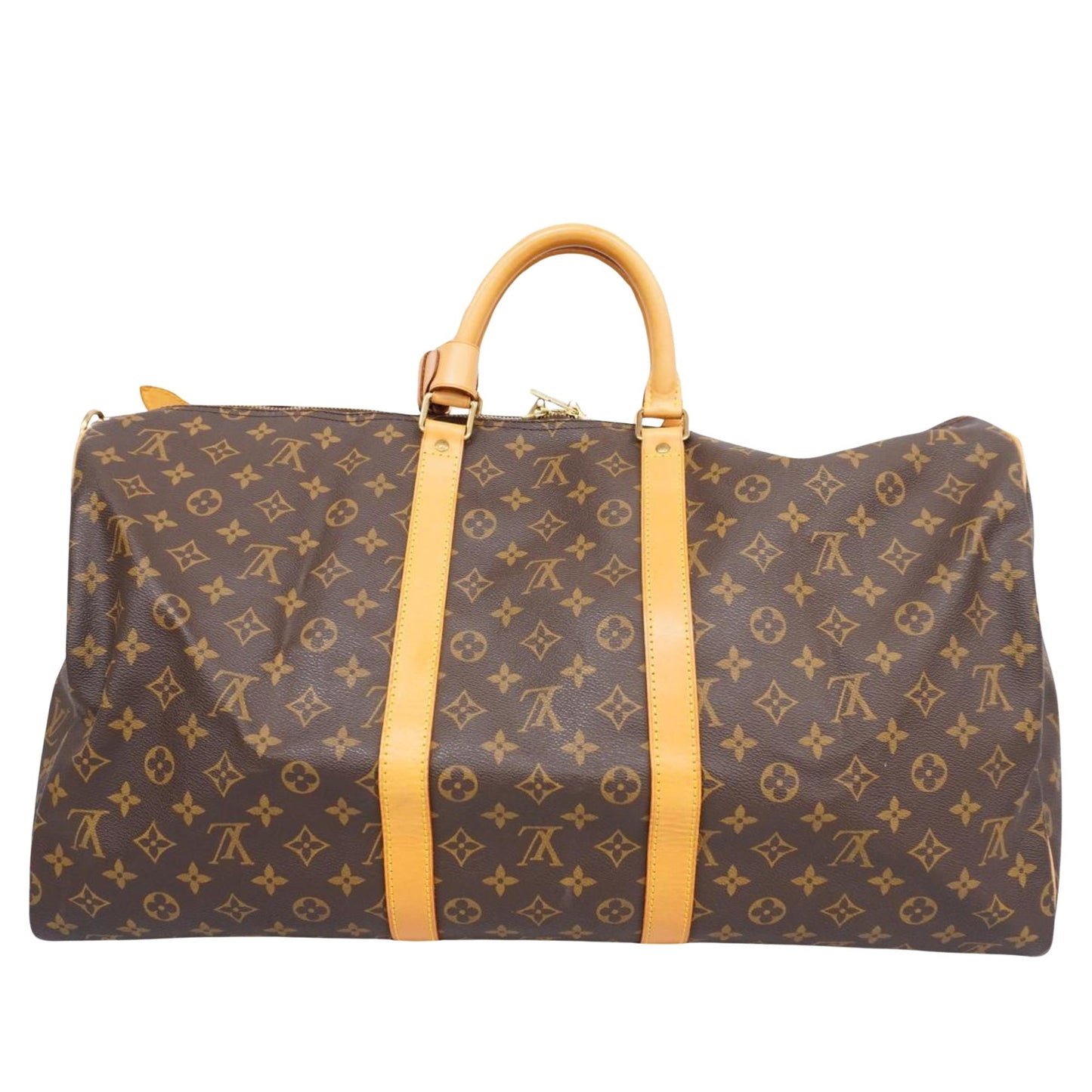 Louis Vuitton Keepall Bandouliere 55  Canvas Travel Bag ()