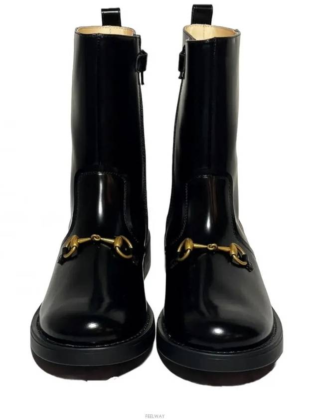 Luxury Gucci Trending 2025 Horsebit Ankle Walker Boots Black