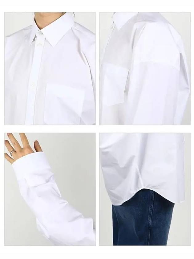 Luxury Balenciaga Cocoon Long Sleeve Shirt White