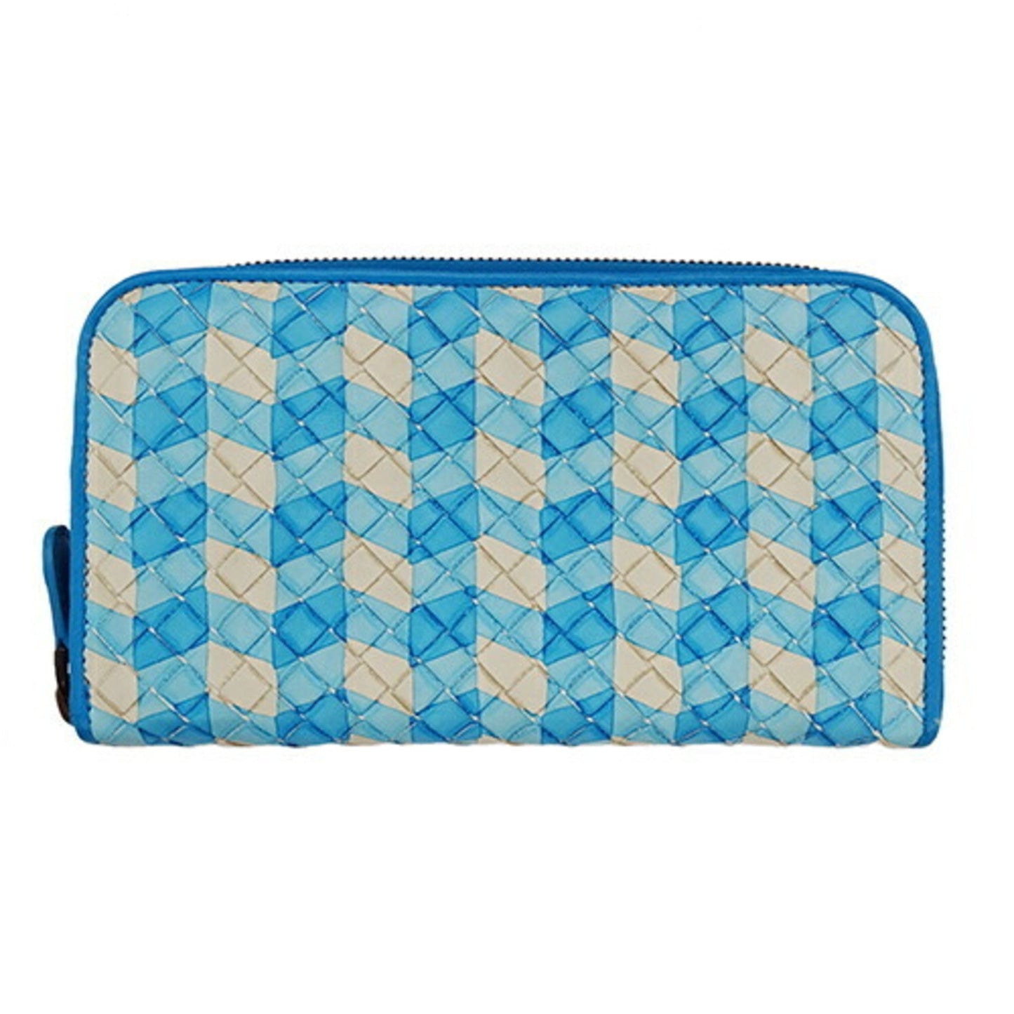 Luxury Bottega Veneta Intrecciato blue  Intrecciato Long Wallet (Bi-Fold) ()
