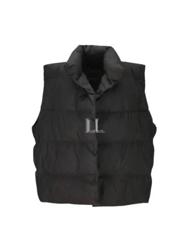 Luxury Balenciaga Wrap Puffer Padded Vest Black