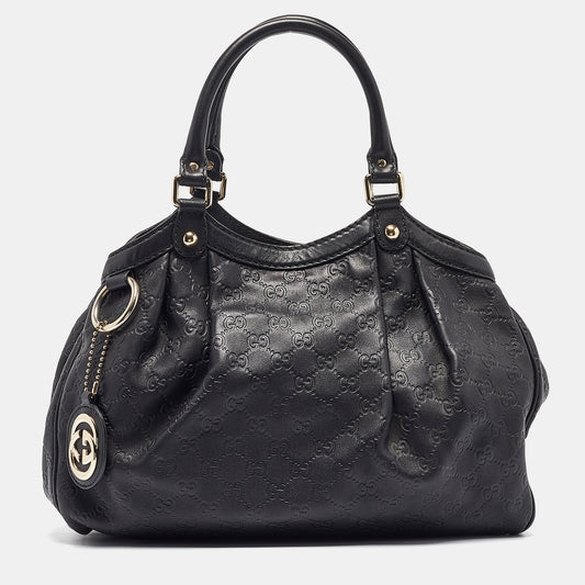 Luxury Gucci Trending 2025 Black Luxury Gucci Trending 2025ssima Leather Medium Sukey Tote
