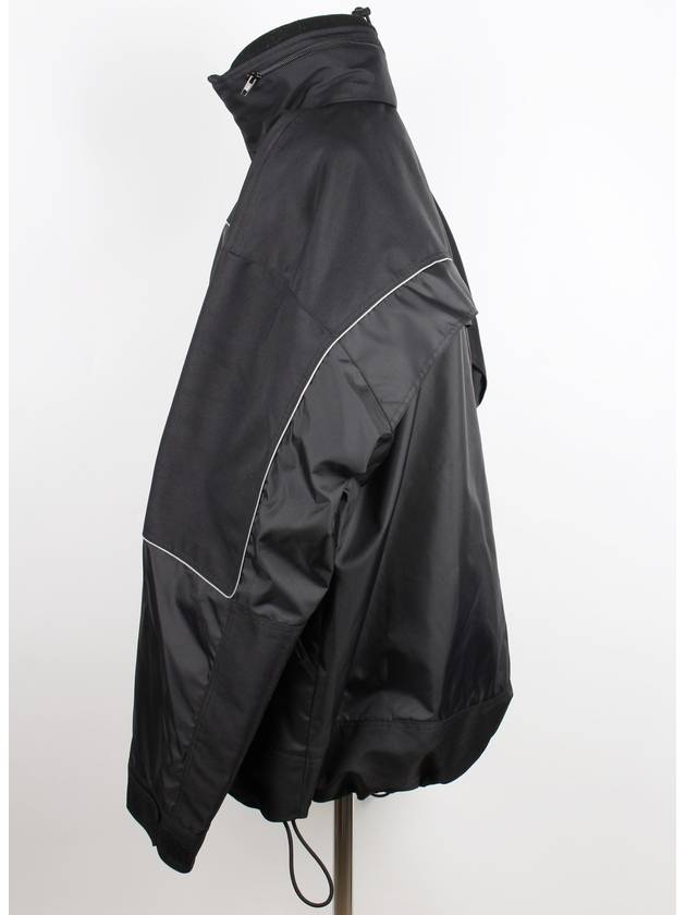 Luxury Balenciaga Logo Anorak Black 46