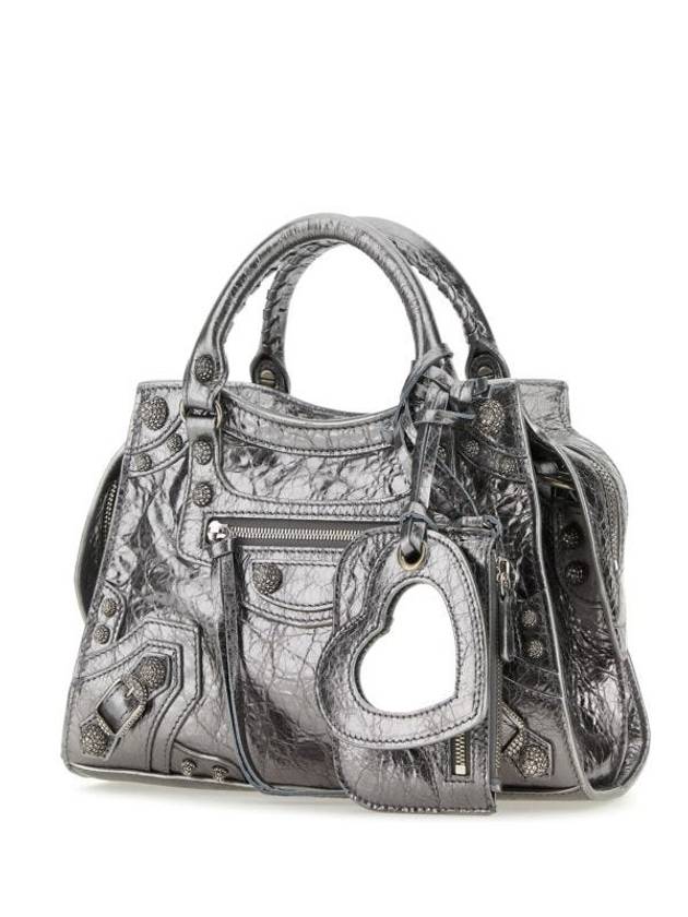 Luxury Balenciaga Neo Cagole XS Shoulder Bag Silver