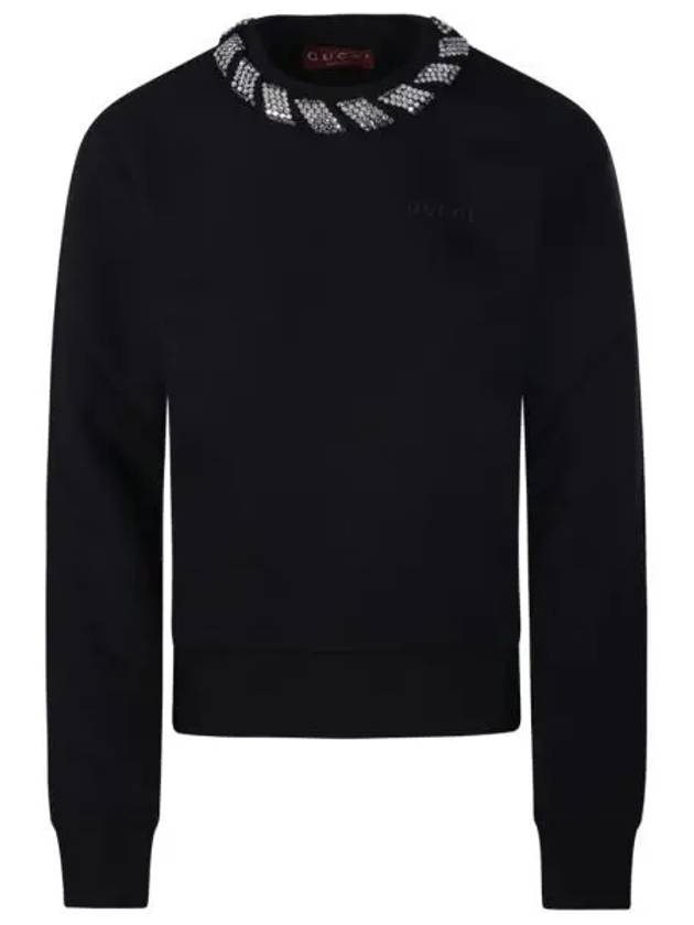 Luxury Gucci Trending 2025 Crew Neck Cotton Sweater Black