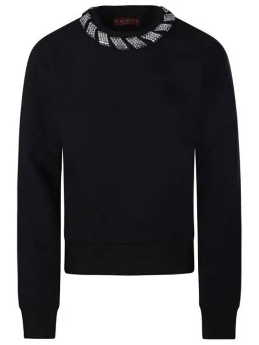 Luxury Gucci Trending 2025 Crew Neck Cotton Sweater Black