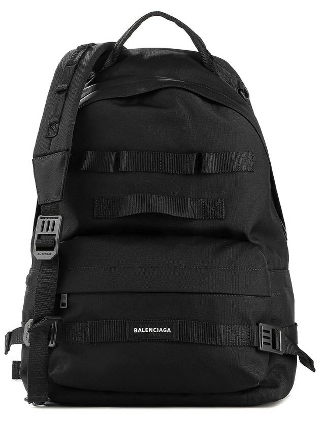 Luxury Balenciaga Army Medium Multicarry Backpack Black