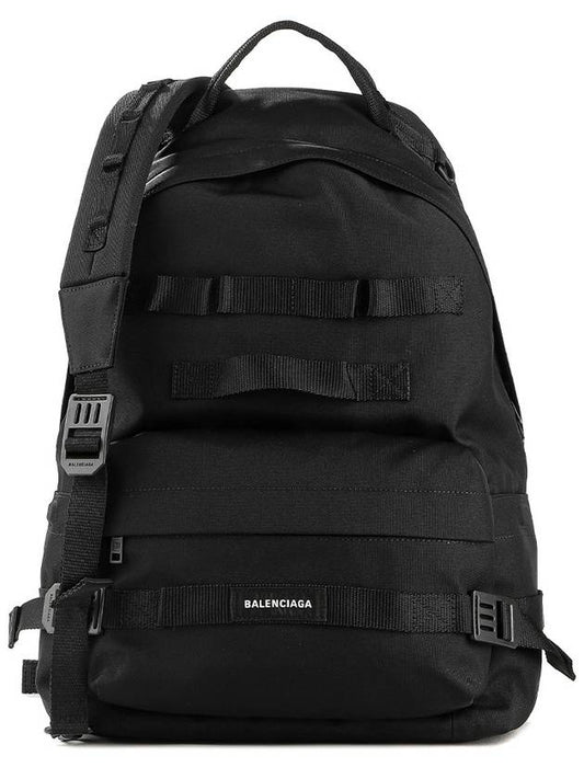 Luxury Balenciaga Army Medium Multicarry Backpack Black