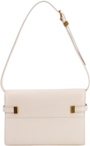 Luxury Saint Laurent Women's Small Cream Manhattan Bag in Yellow | 6756260SX0W