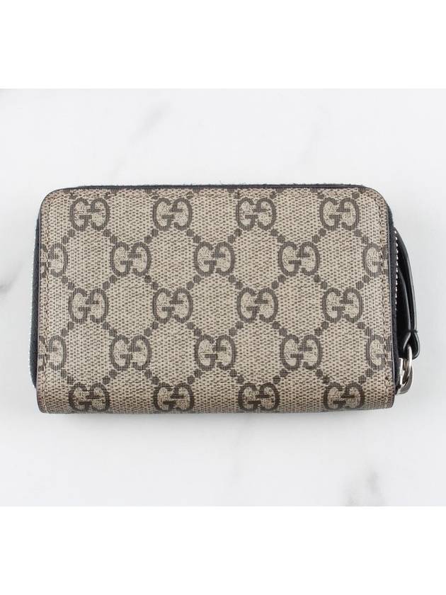 Luxury Gucci Trending 2025 GG Supreme Zipper Card Case